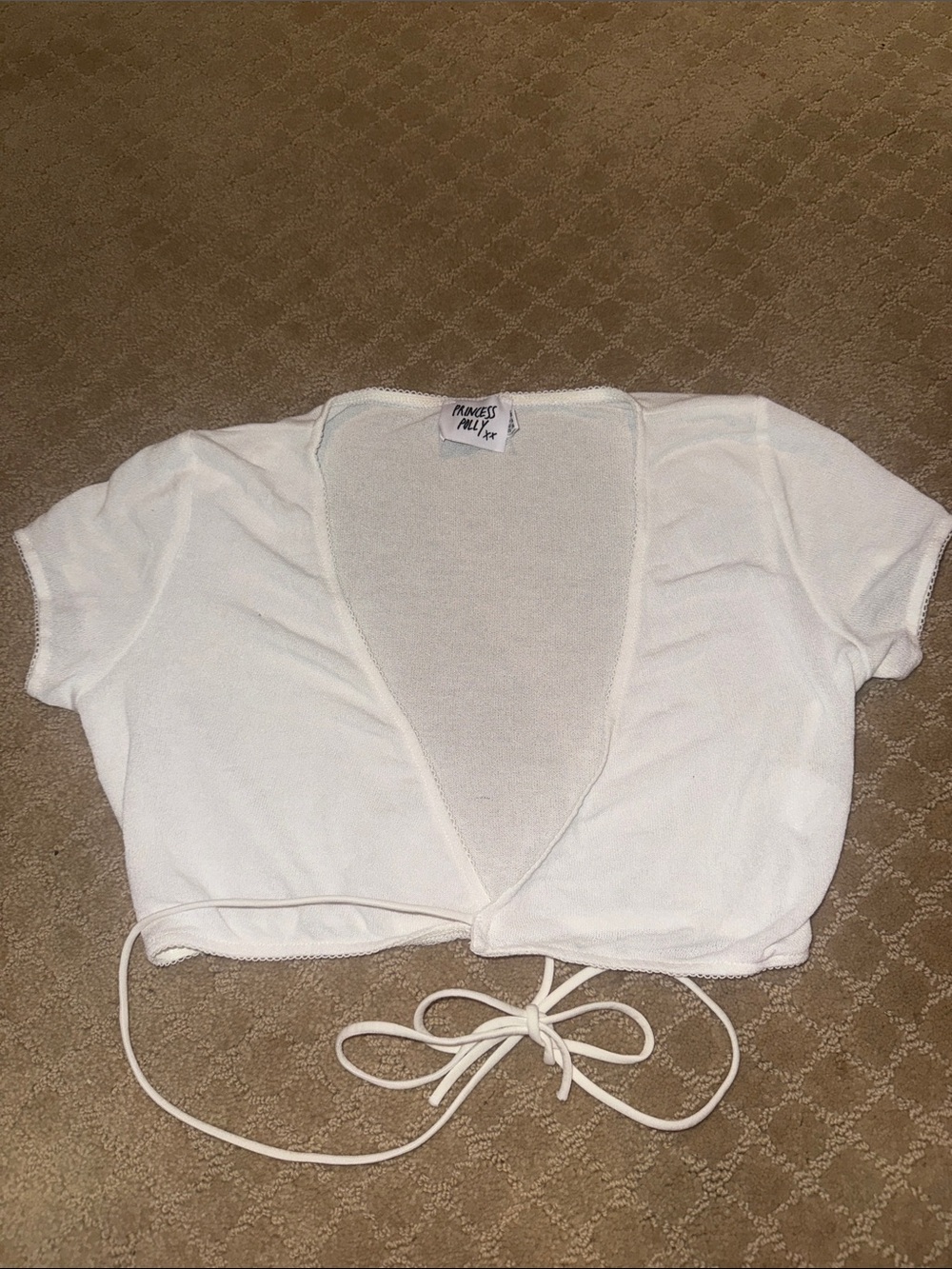 Princess Polly white wrap top